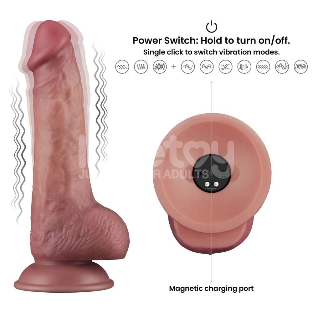 Вибратор с двойным слоем Dual Density 8,5" LV110203 Эротик 43 (Erotic)